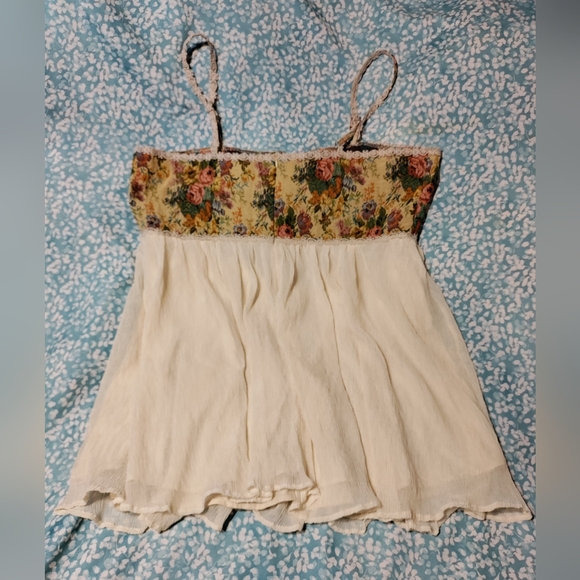 Cider Corset Flower Trimmed Gauze Dress Size 4XL - Picture 2 of 5